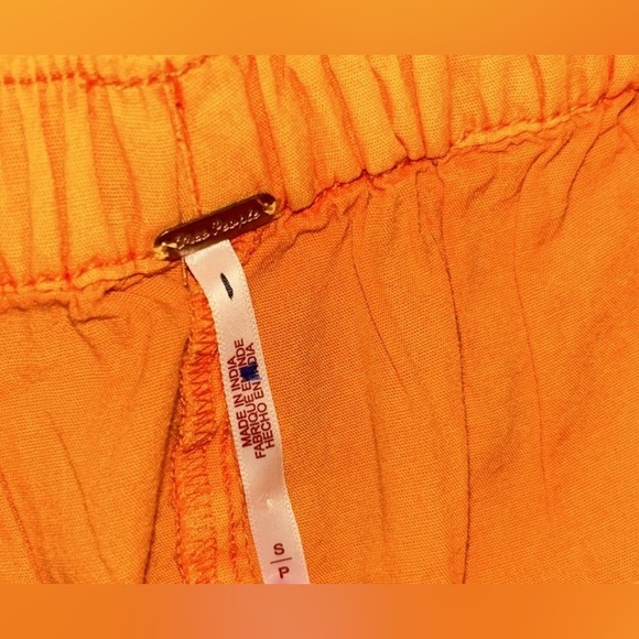 NWOT Free People S To the Sky Parachute 🪂 Pants in Tangerine Orange New $78 - Picture 5 of 8